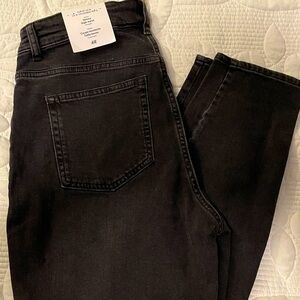 NWT - HM - Black Faded Wash Skinny Jeans - US 10